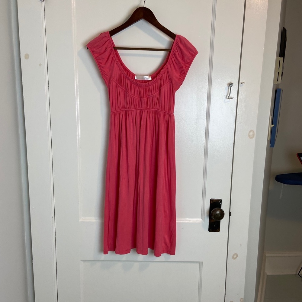 Coral Pink Tshirt Dress